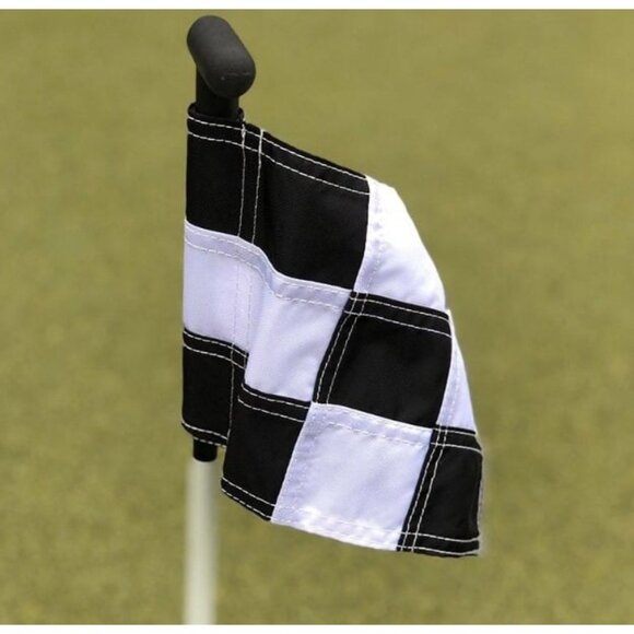 Checkered Golf Flag All 8x6 Inch – 420D Nylon, Tube Inserted – Mini Practice - Picture 1 of 1